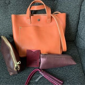 Portland Leather Mini Crossbody mystery box - mini tote + 4 items